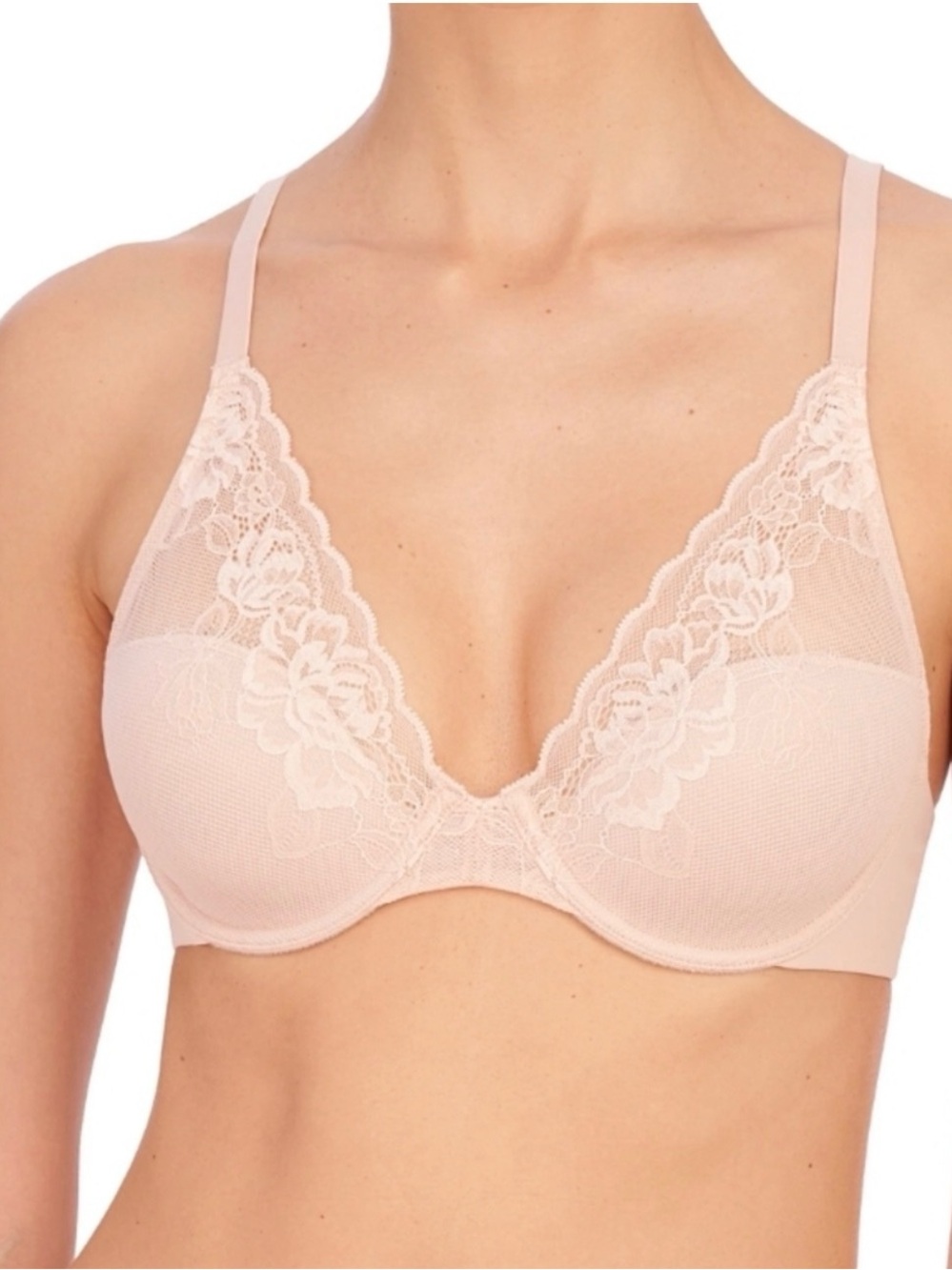 EUC Natori Avail Full Figure Convertible Contour Underwire Bra 38G Cameo Rose
